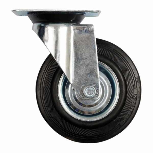 Vorel Otočné kolečko s černou gumou 200 mm 87317