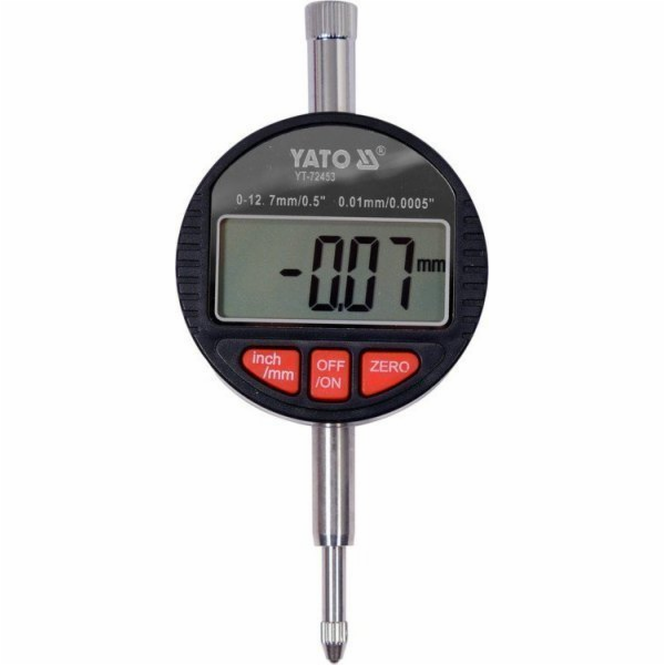 Yato ELEKTRONICKÝ HODINOVÝ SNÍMAČ YATO 0-12,7 mm