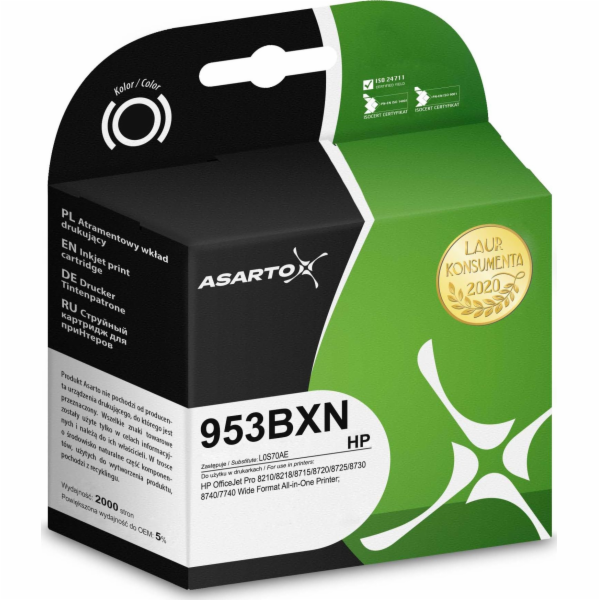 Asarto Inkoust Inkoust Asarto pro HP 953BXN | L0S70AE | 2...
