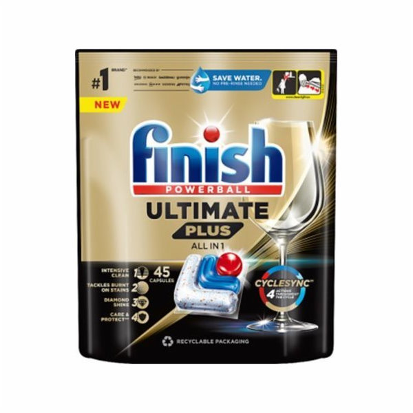 Finish Kapsle do myčky Ultimate Plus Fresh 549 g 45 ks.