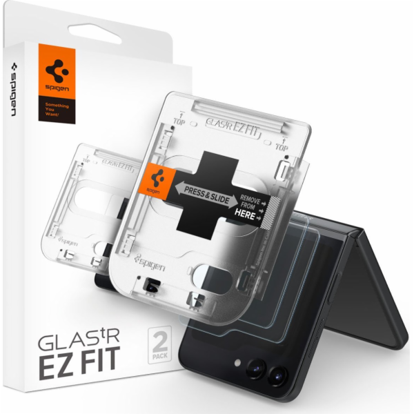 Spigen Tvrzené sklo SPIGEN GLAS.TR „EZ FIT“, 2 ks, čiré