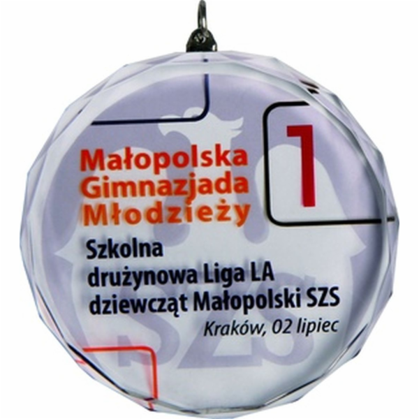 Tryumf Skleněná medaile Triumph s barevným potiskem Luxor...