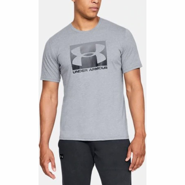 Under Armour Tričko Boxed Sportstyle šedé, velikost S