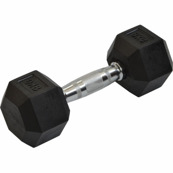 Eb Fit Šestihranná gumová činka 1 x 8 kg
