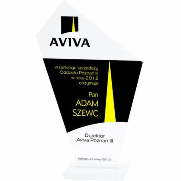 Victoria Sport Skleněná gravírovaná trofej + výplň barvou...