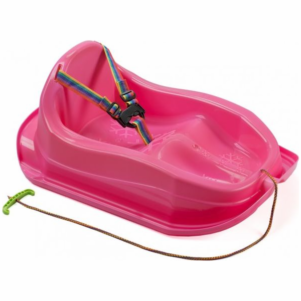 Marmat Plastové mini bobové sáně růžové