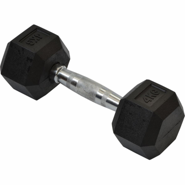 Eb Fit Šestihranná gumová činka 1 x 4 kg