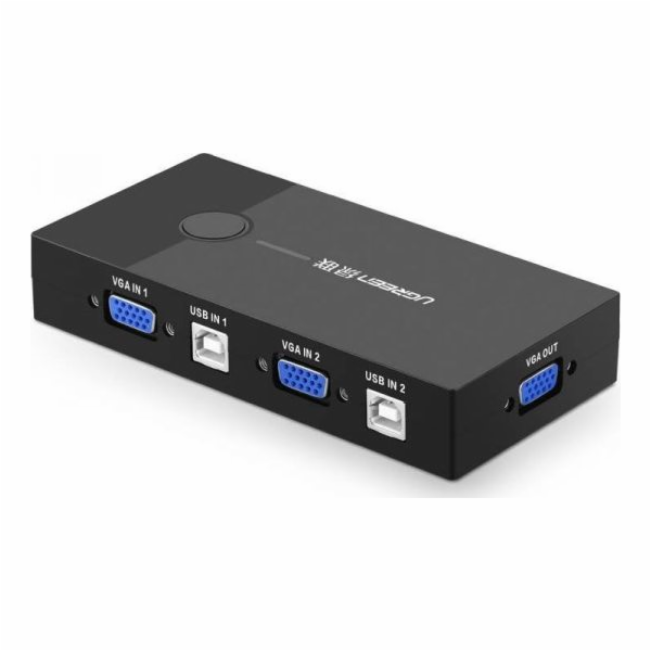 Ugreen 30357 2portový VGA přepínač (černý)