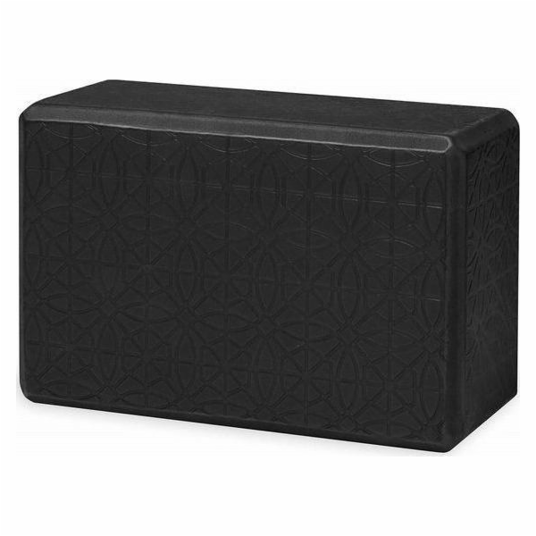 Gaiam blok na jógu s reliéfním černým vzorem 63438 Gaiam