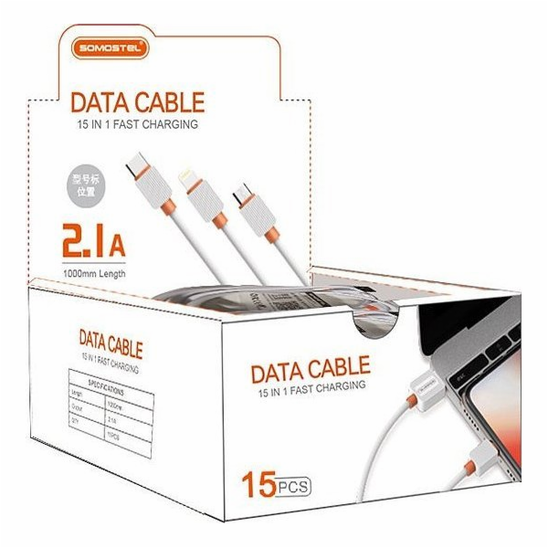 Somostel Kabel USB-A - Lightning 1 m černý (28259)