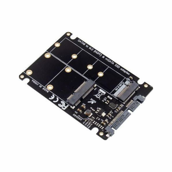 MicroConnect Adaptér 2,5" SATA na M.2 nebo mSATA SSD (MC-...