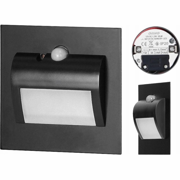 Orno DRACO LED NOVÉ schodišťové světlo 1,5 W, zapuštěné s...