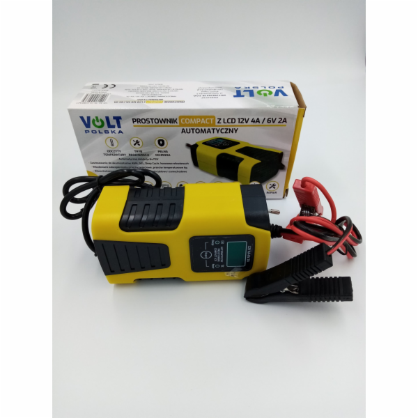 Volt Usměrňovač baterií s LCD displejem 12V 4A / 6V 2A ko...