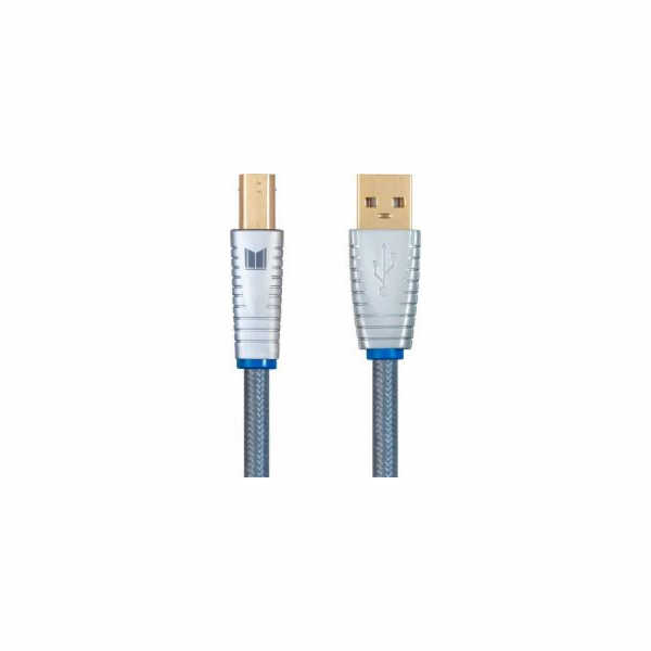 Monoprice Kabel USB-A - USB-B 1m stříbrný