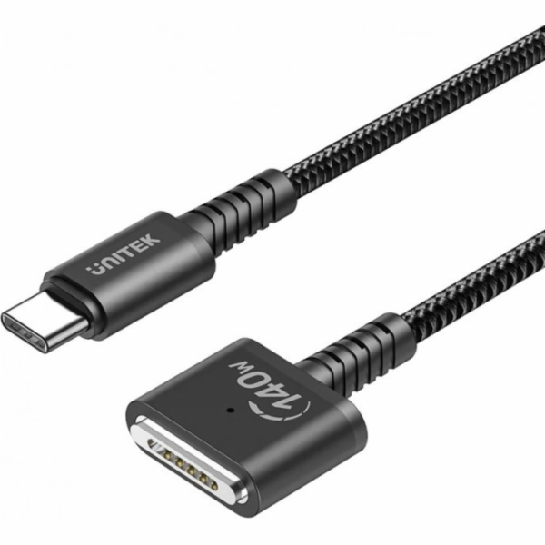 Unitek Kabel USB-C - MagSafe 3 USB 1m černý (C14121BK-1M)