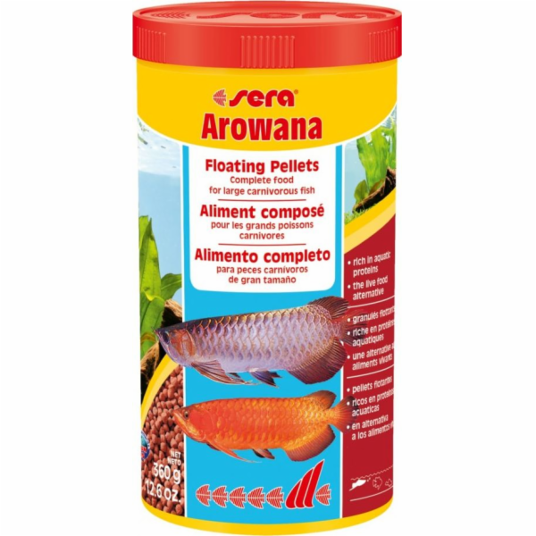 Sera Arowana 1 000 ml, granulát - základní krmivo pro dra...