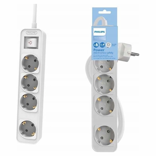 Philips NAPÁJECÍ PRODLUŽOVAČ PHILIPS PŘEPĚŤOVÁ OCHRANA BÍ...