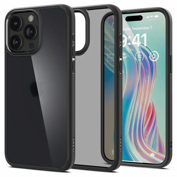 Spigen Ultra Hybrid iPhone 15 Pro 6.1 matně černá ACS06709