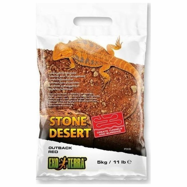 Exo Terra Substrát Exo Terra Stone Desert, červená poušť,...