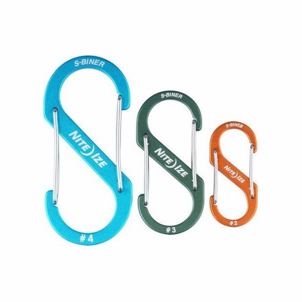 NiteIze Nite Ize S-Biner Combo ALU 3PK sada karabin