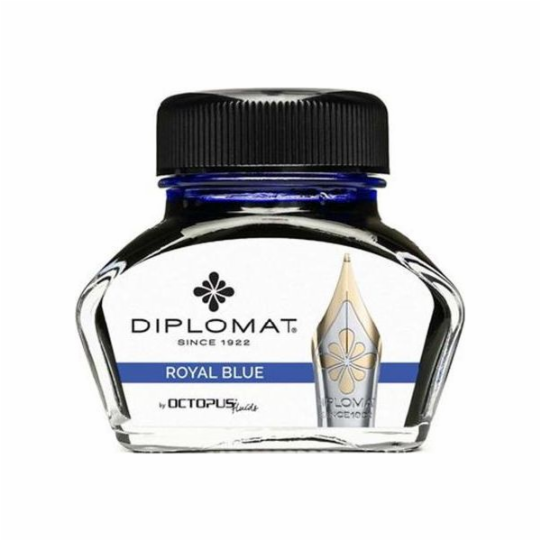 Diplomat Inkoust Diplo Octopus 30ml, skleněně modrý