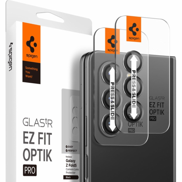 Spigen Glass TR EZ Fit Optik Pro 2 ks, černé - Samsung Ga...