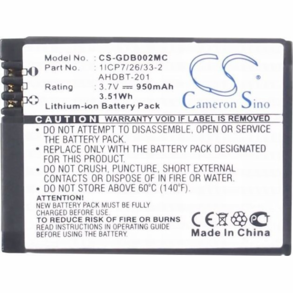 Cameron Sino Baterie typu AHDBT-301 / AHDBT-302 / AHDBT-2...