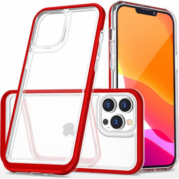 Hurtel Kryt Clear 3v1 pro iPhone 13 Pro, gelový, s rámečk...
