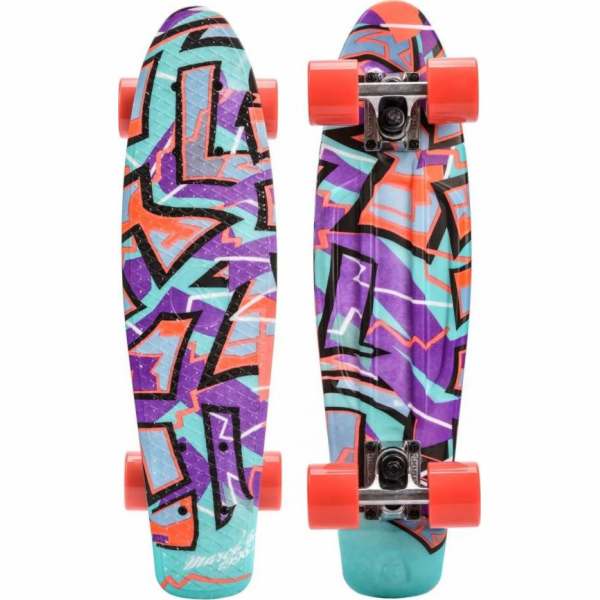 Meteor Skateboard Multicolor Graffiti Purple (22604)