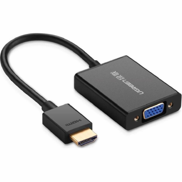 Ugreen HDMI - D-Sub (VGA) AV adaptér černý (UGR557BLK)