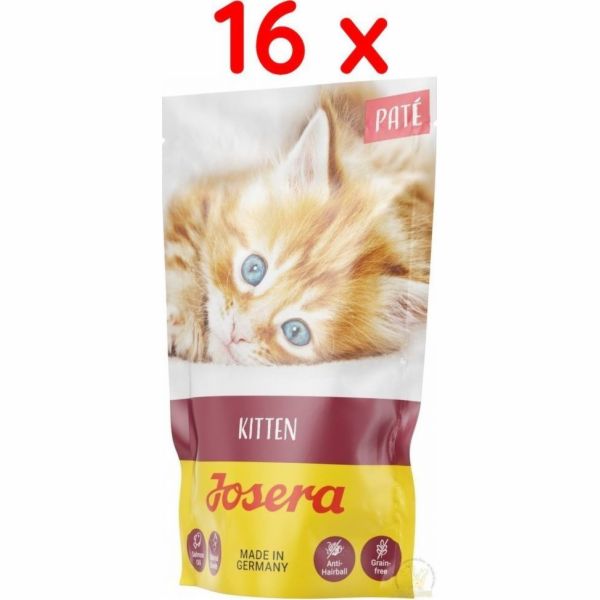 Josera Paštika pro koťata s lososovým olejem - sada 16x85g