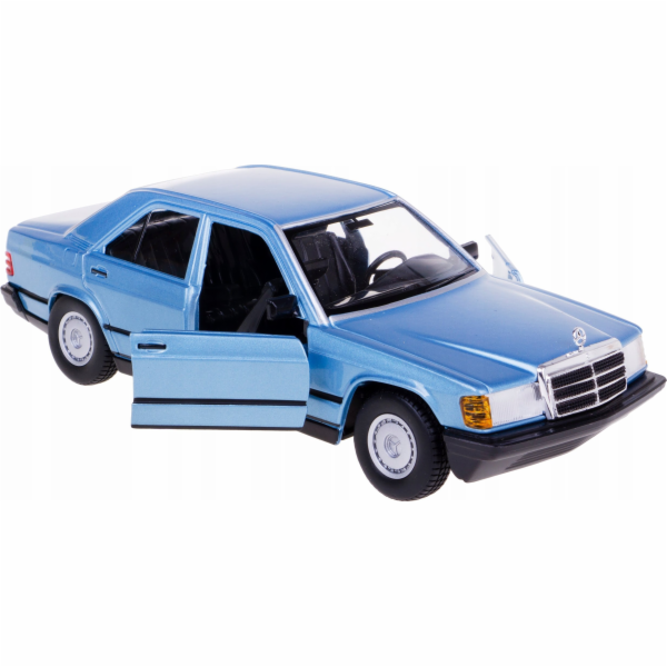 Bburago Kovový model Mercedes Benz 190E 1987 1:24 červený