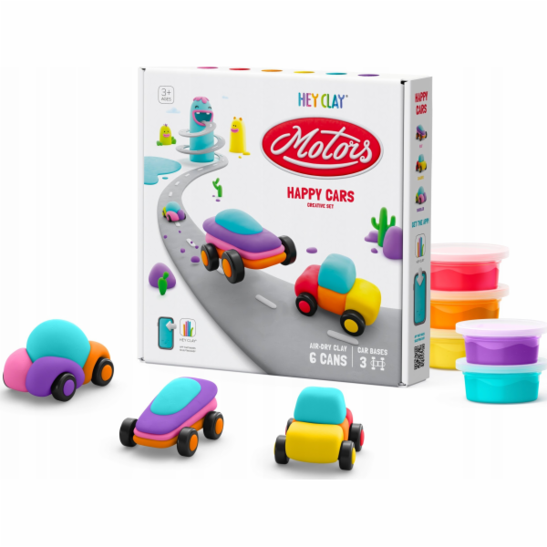 Tm Toys Hey Clay Plastelína Zábavná auta