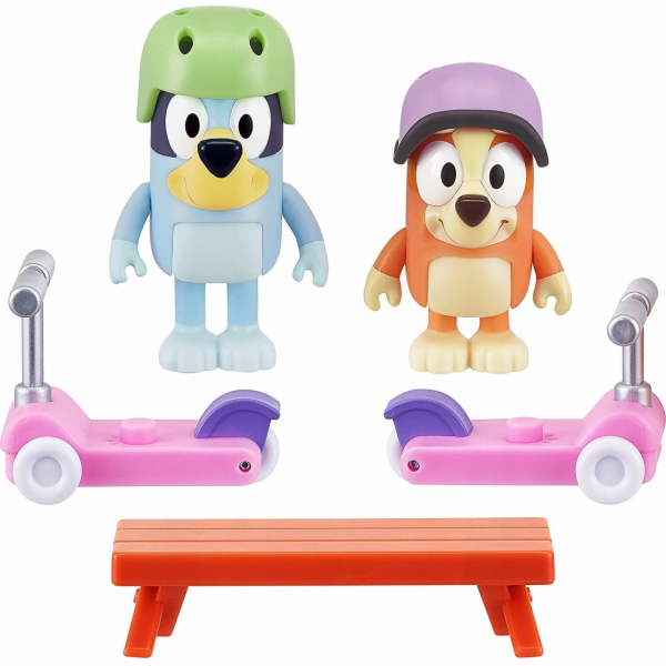 Tm Toys Sada figurek Bluey na koloběžce