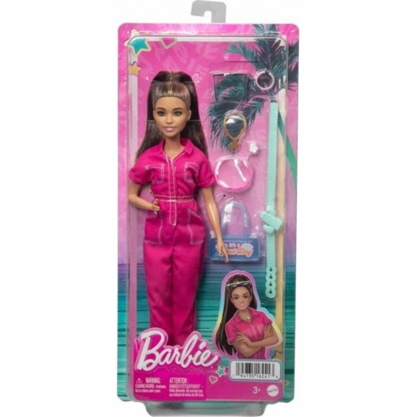 Mattel Barbie BRB Růžový overal s doplňky HPL76 WB6