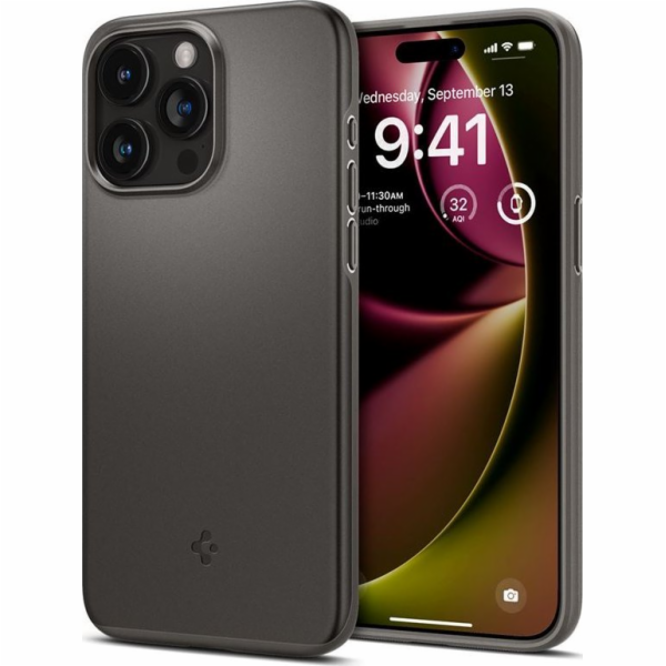 Spigen Thin Fit, stříbrno-bílý - iPhone 15 Pro