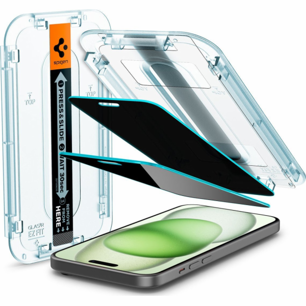 Spigen Spigen Glass tR EZ Fit (Privacy) 2 ks, průhledná -...