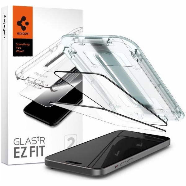 Spigen Spigen Glass tR EZ Fit 2 kusy, FC černá - iPhone 1...