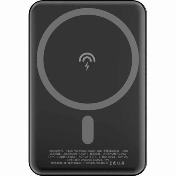 Dudao Powerbanka K14S 5000mAh černá