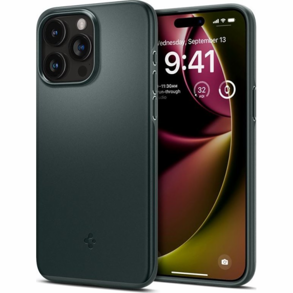 Spigen Thin Fit, hluboce zelený - iPhone 15 Pro Max