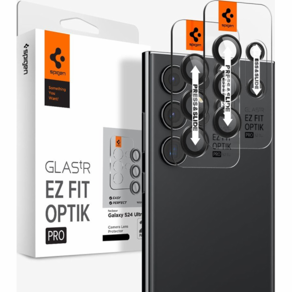 Spigen Spigen Glass TR EZ Fit Optik Pro 2 ks, černé - Sam...