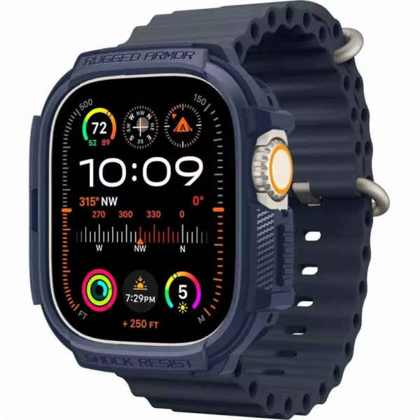 Spigen Rugged Armor, tmavě modrá - Apple Watch Ultra 2/1 ...