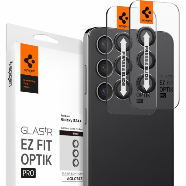 Spigen Spigen Glass TR EZ Fit Optik Pro 2 ks, černé - Sam...