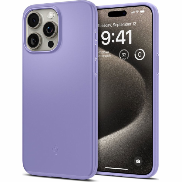 Spigen Thin Fit, iris fialová - iPhone 15 Pro Max