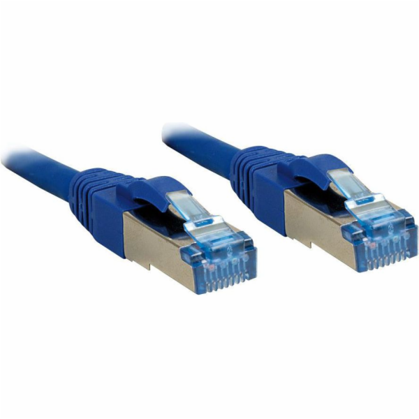Lindy patchcord Cat6A, S/FTP, LSOH, 2m, modrý (47149)