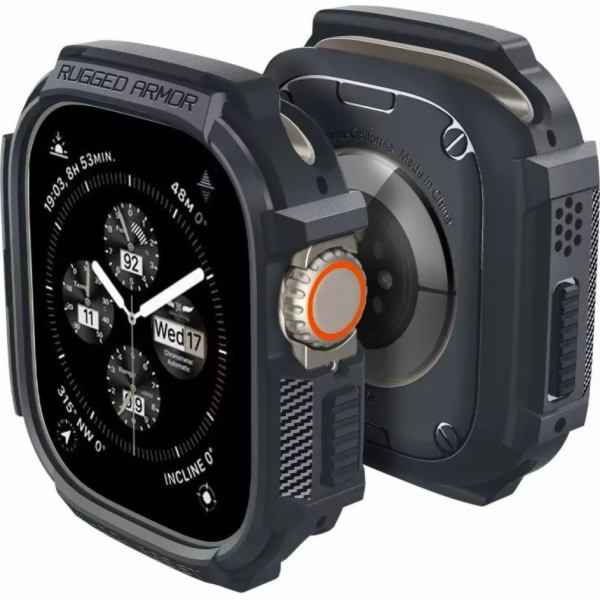 Spigen Rugged Armor, tmavě šedý - Apple Watch Ultra 2/1 4...