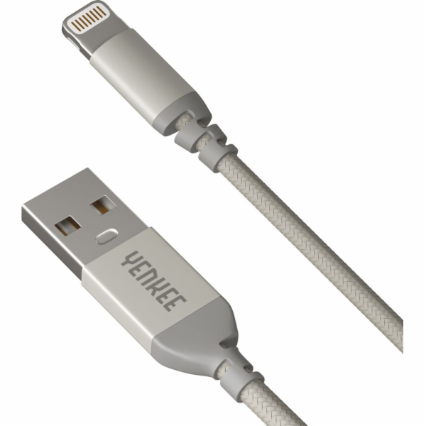 Yenkee USB-A - Lightning USB kabel 1 m stříbrný (30015969)
