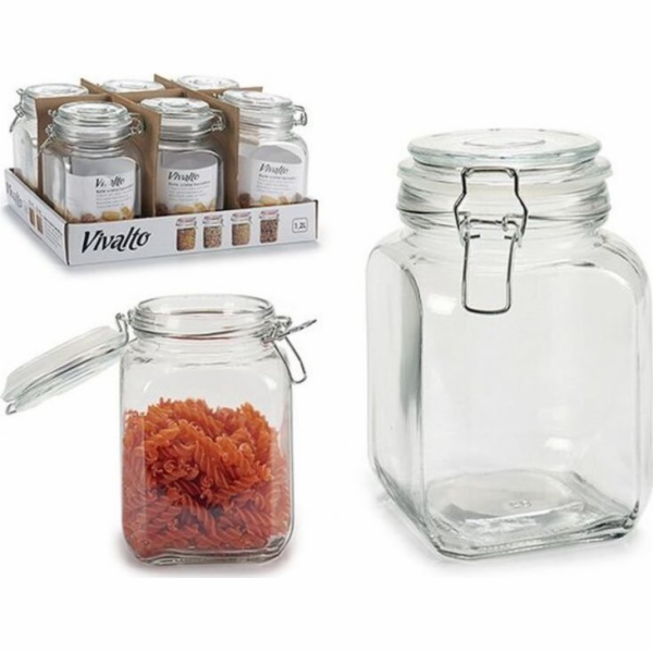 Vivalto Skleněná láhev Průhledná (1,2 l) (11 x 17,5 x 11 ...