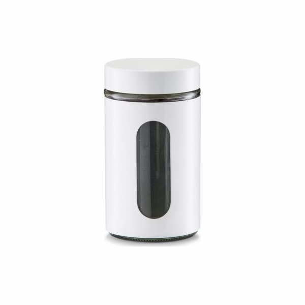 Zeller Zeller, kovová, kulatá nádoba, 900 ml, bílá