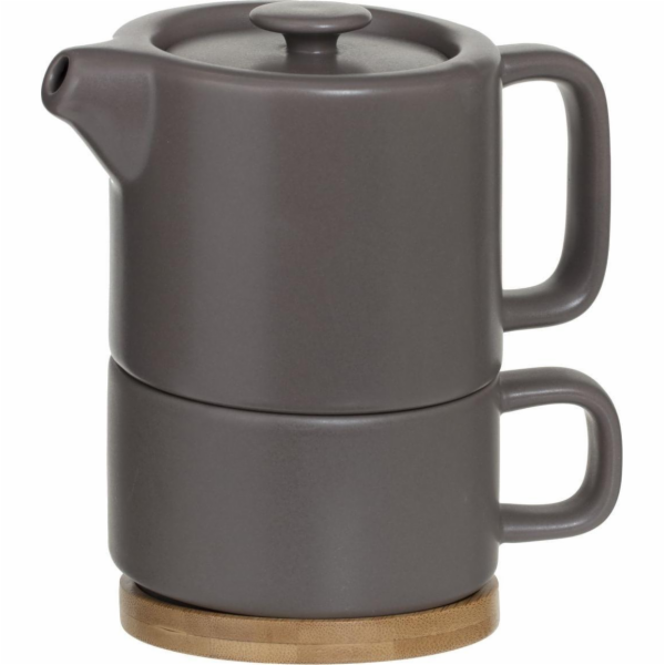 Secret de Gourmet Džbán s hrnkem Natural Taupe 400 ml